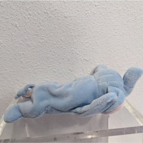 Ty Beanie Baby Peanut The Elephant Light Blue PVC Pellets 1995 - Picture 2 of 12
